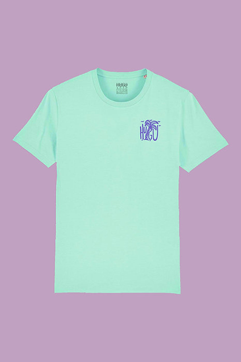imagen frontal de producto de la camiseta cholas en color turqués