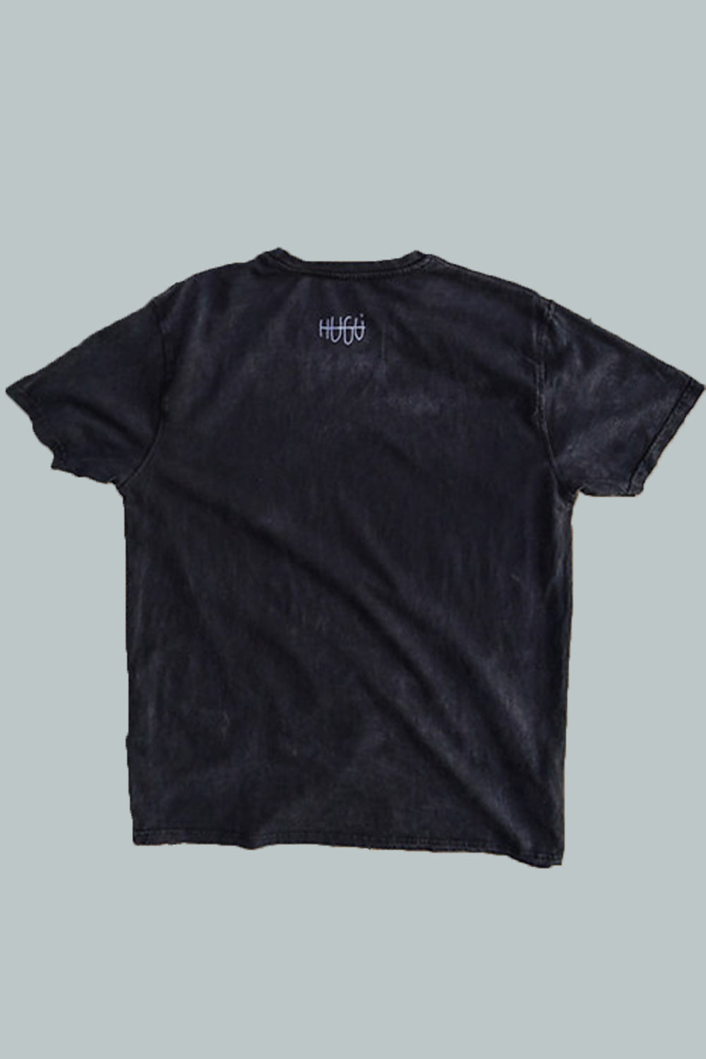 imagen de espalda de producto de la camiseta muyayo en negro pizarra