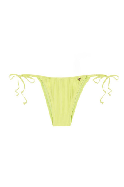 braga de bikini amarillo con tiras y nudos