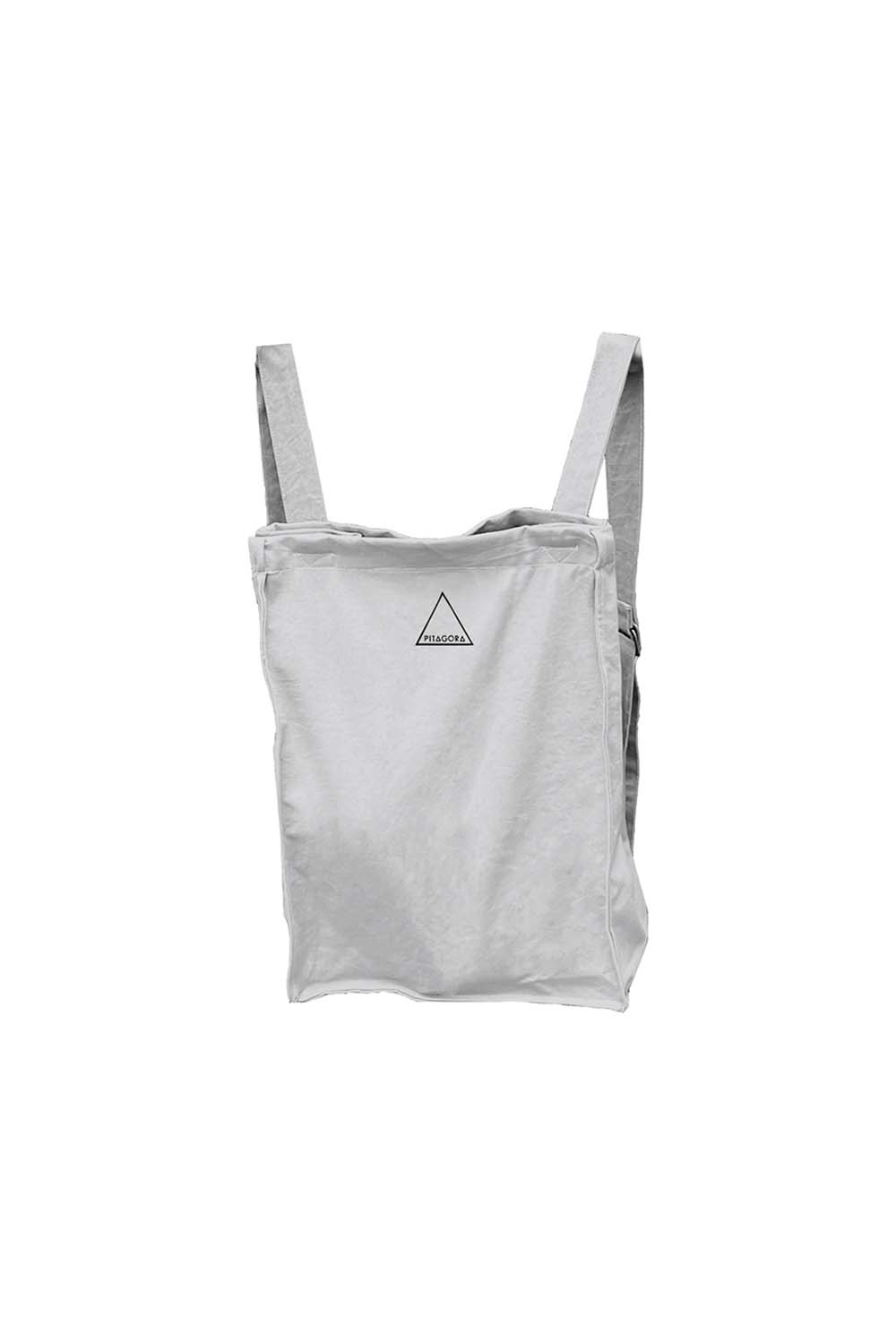 mochila gris en algodón orgánico reciclado